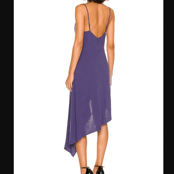 ELLIATT Dominica Dress Asymmetric Hem Blue - Picture 4 of 7